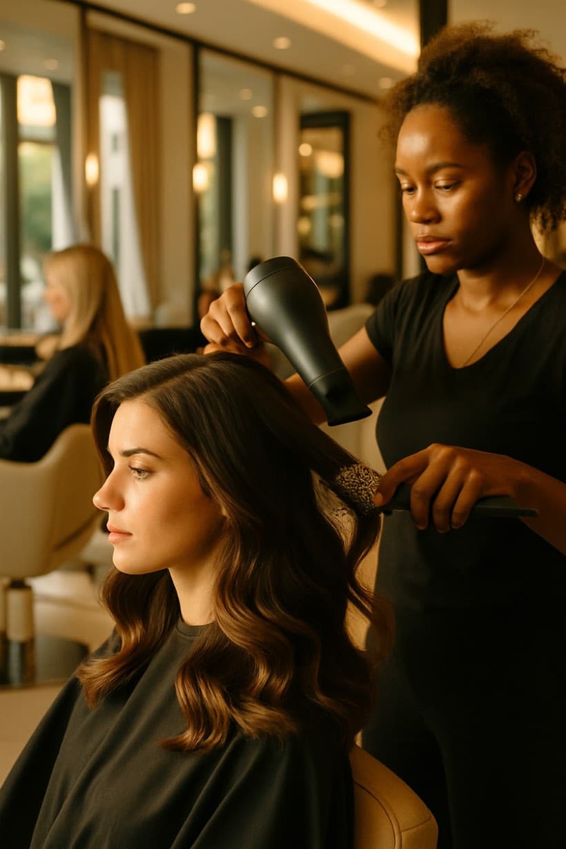 Hairstyling — Caucasian Hair Dubai