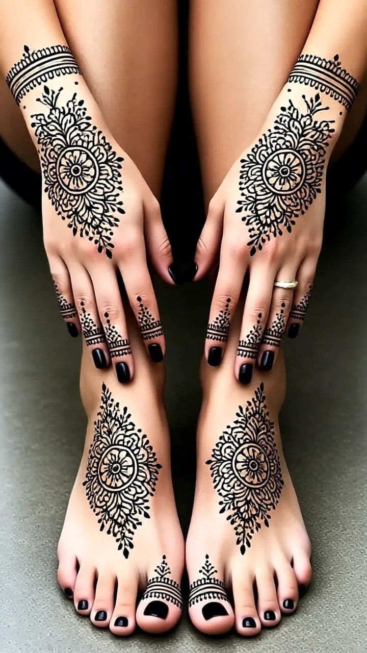 Bridal Henna at Qasr Alshar Salon, Dubai